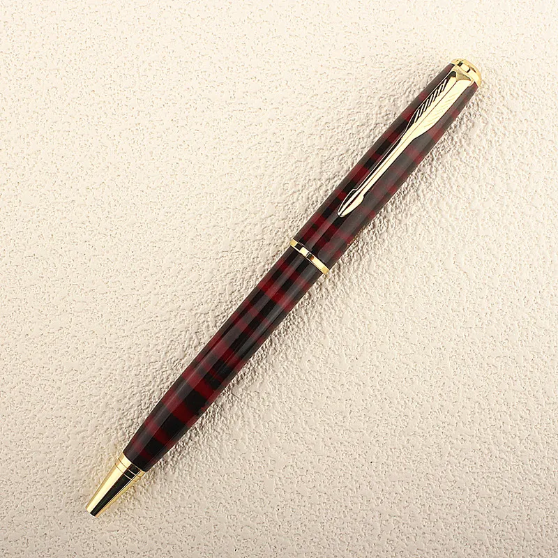 Роскошная Высококачественная Деловая металлическая ручка для подписи, пишущая Вращающаяся шариковая ручка для студентов