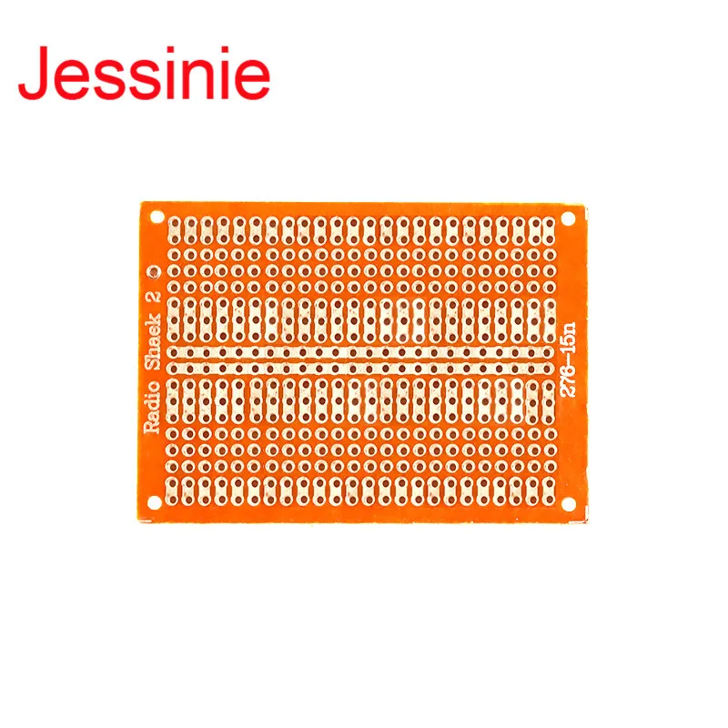 Jessinie 10ШТ 5*7 Печатная плата Универсальная Плата 5x7 см 2,54 мм PF Односторонний Прототип Бумажной Печатной платы Эксперимент с 2-3 Соединительными отверстиями