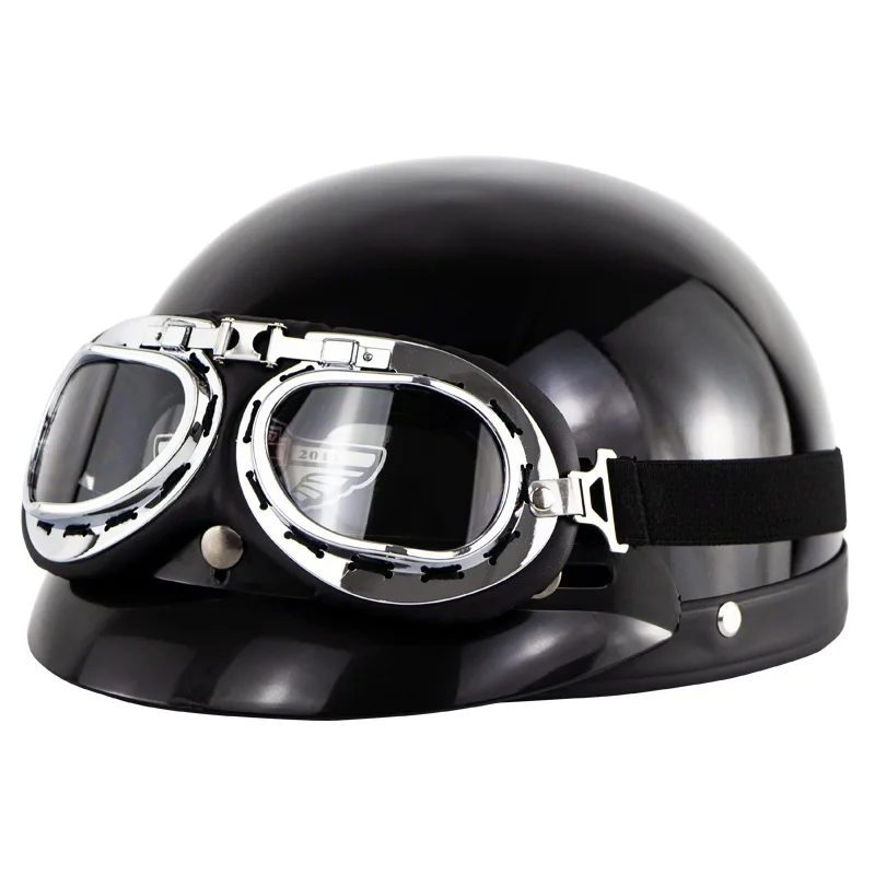 Винтажные шлемы, мужские мотоциклетные шлемы, женские защитные шлемы, летние полушлемы, солнцезащитные шлемы, Шлем для электромобиля