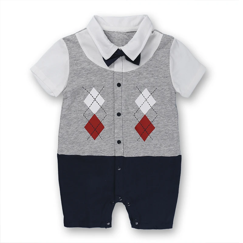 Хлопчатобумажная Детская одежда для маленьких мальчиков, галстук-бабочка для малышей, детская одежда Roupas Bebe, нежный комбинезон для маленьких мальчиков, комбинезон SR295