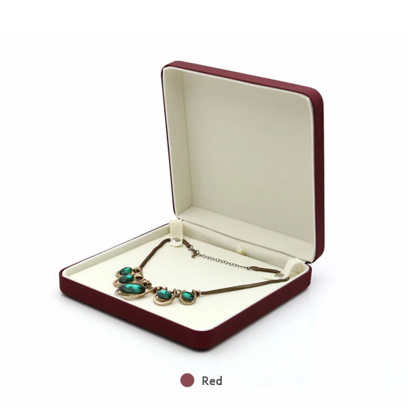 Ювелирные изделия ПУ коробка для кольца ожерелье серьги комплект ювелирных изделий подарок браслет коробка для хранения ювелирных изделий органайзер чехол лоток держатель для хранения