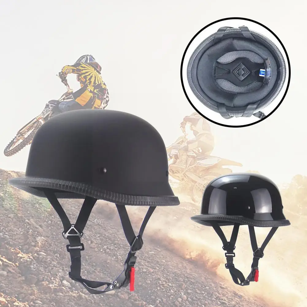 Ретро-личность, Летний шлем американского патруля, Большой и наполовину яркий Мотоциклетный шлем, Женский, черный, королевский шлем, Ковш Q5e5