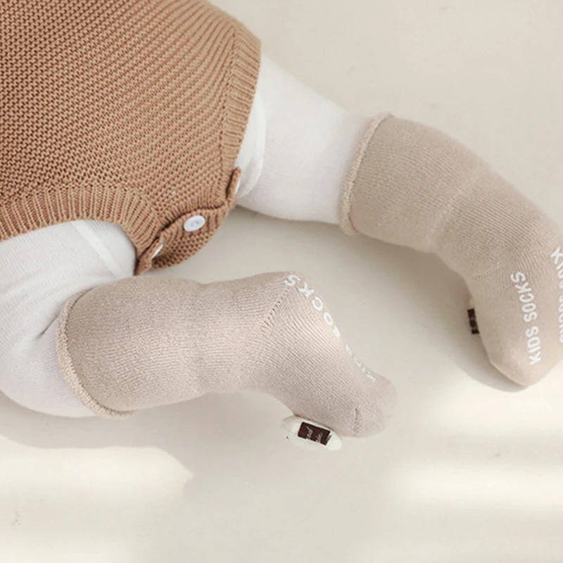 Детские махровые носки с мультяшными животными, зимние утепленные теплые носки для мальчиков и девочек На нескользящей подошве, носки для новорожденных малышей, Аксессуары