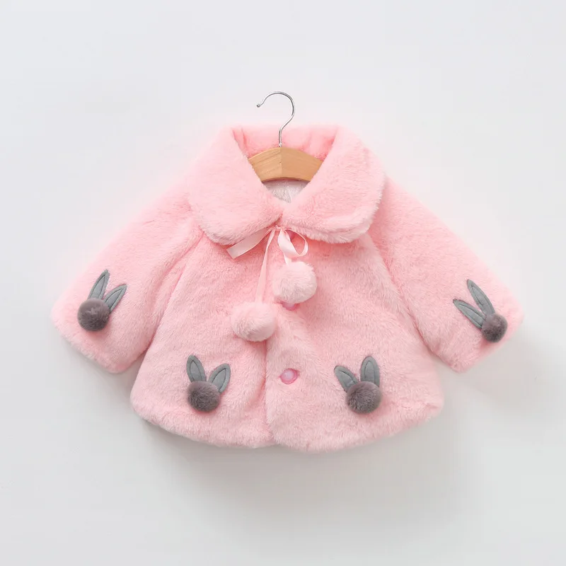 Одежда для маленьких девочек от 0 до 5 лет, осенне-зимняя теплая меховая куртка, шерстяной свитер, пальто, накидка принцессы, накидка для девочек, милая накидка для девочек, куртка