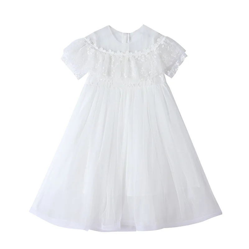 Длинные Платья Для Девочек Элегантное Белое Кружевное Бальное Платье Для Первого Причастия, Подростковая Праздничная Одежда