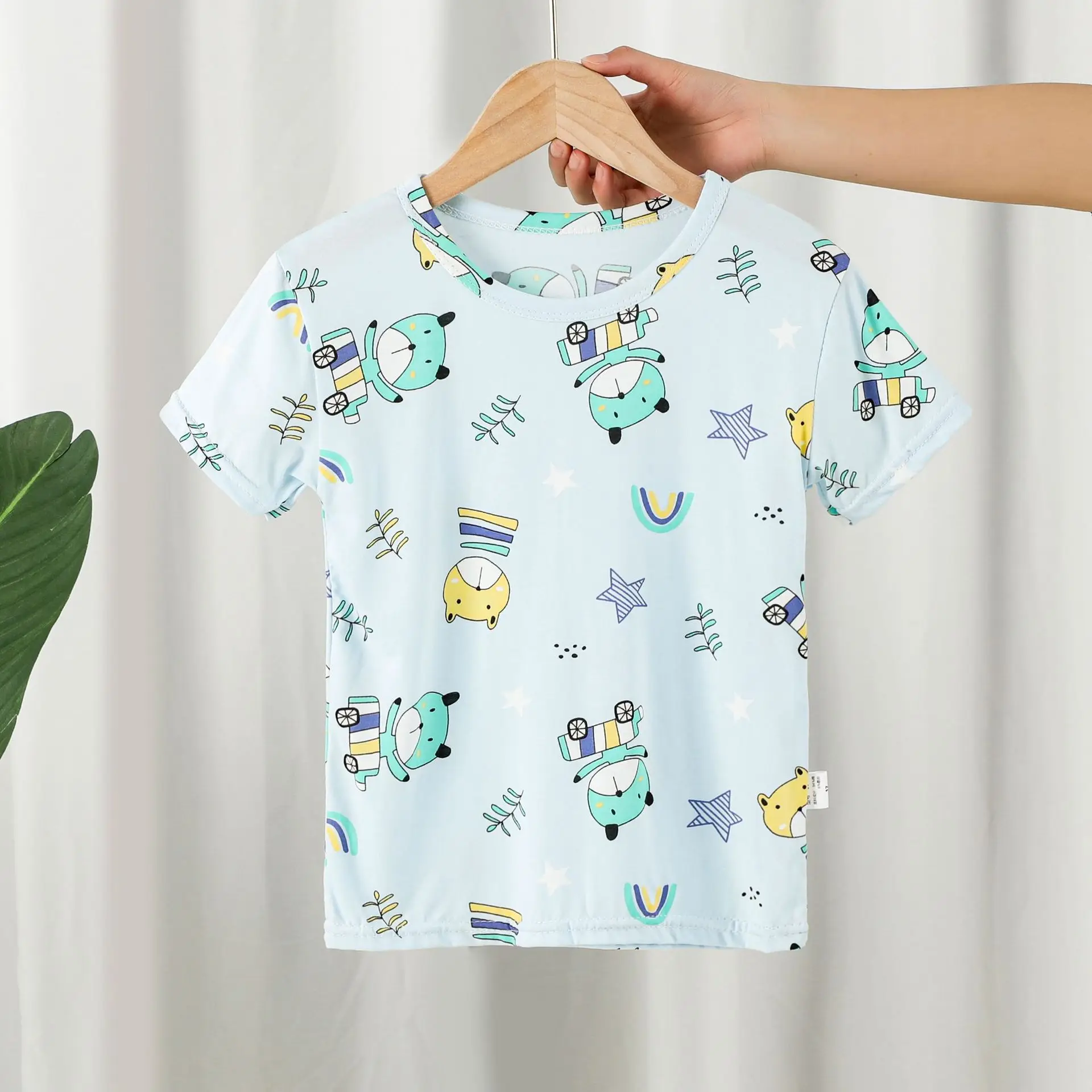 Детская футболка с героями мультфильмов, летние хлопковые детские футболки с коротким рукавом, футболки для мальчиков и девочек, детская одежда