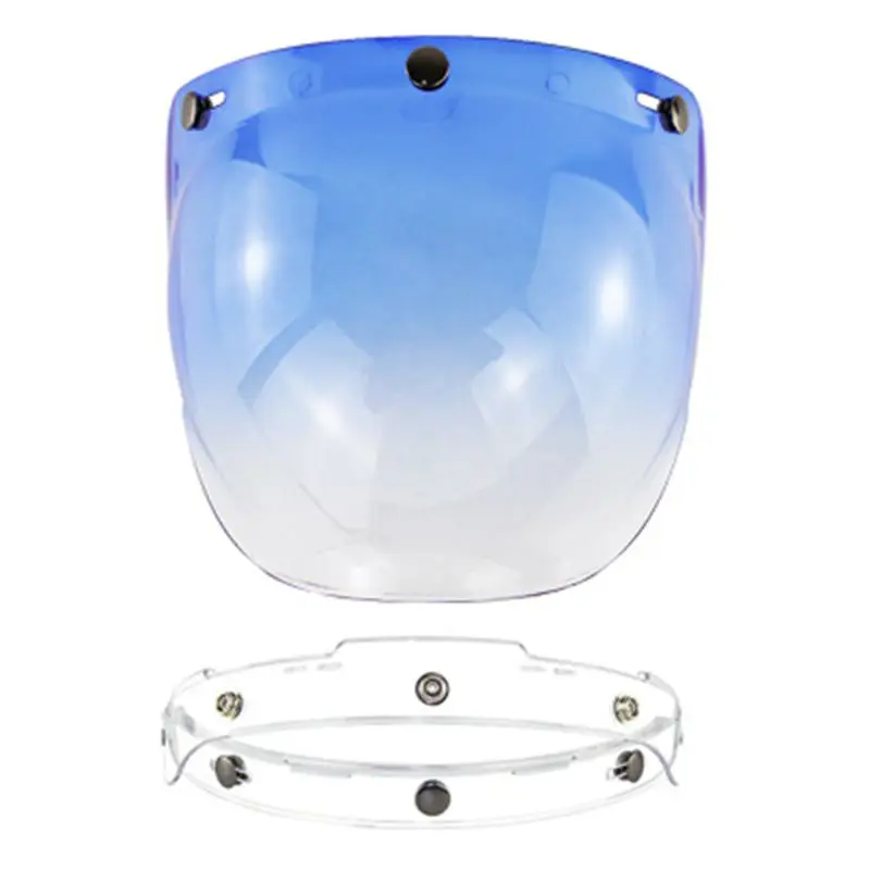 2022 Новое лобовое стекло мотоцикла для винтажного шлема, шлем в стиле Jet, шлем с пузырьковым экраном