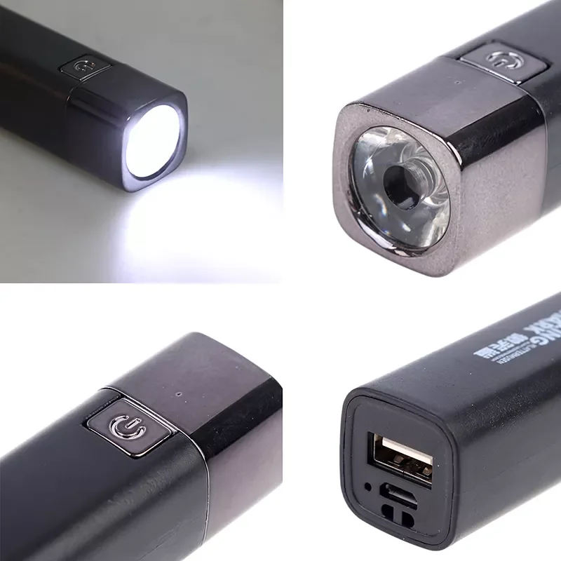 Мощный светодиодный фонарик с зарядкой, USB-перезаряжаемый мини-портативный ультраяркий бытовой светильник дальнего действия на открытом воздухе
