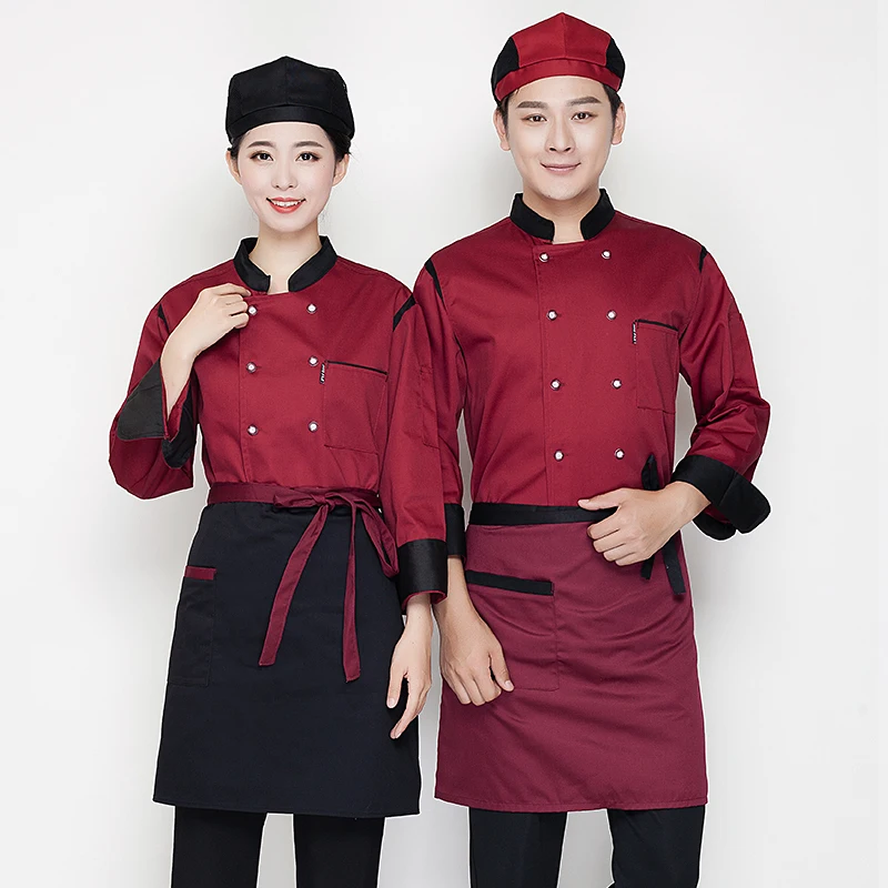 Униформа шеф-повара, мужская поварская одежда, унисекс, рубашка для кухни ресторана С короткими / длинными рукавами, Кондитерская куртка, дизайн логотипа с принтом