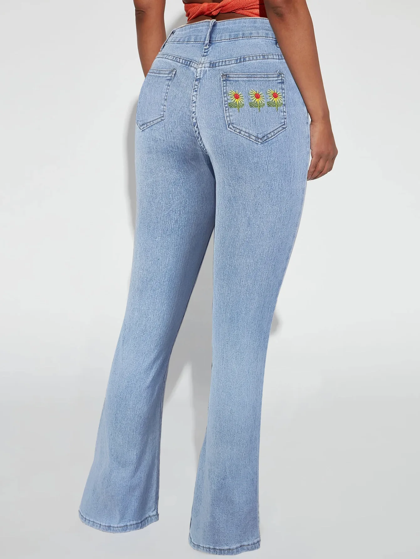 Облегающие брюки Gotoola 2023 с чувством дизайна, в чистом сладко-пряном стиле, однотонные облегающие джинсовые брюки с глубоким вырезом