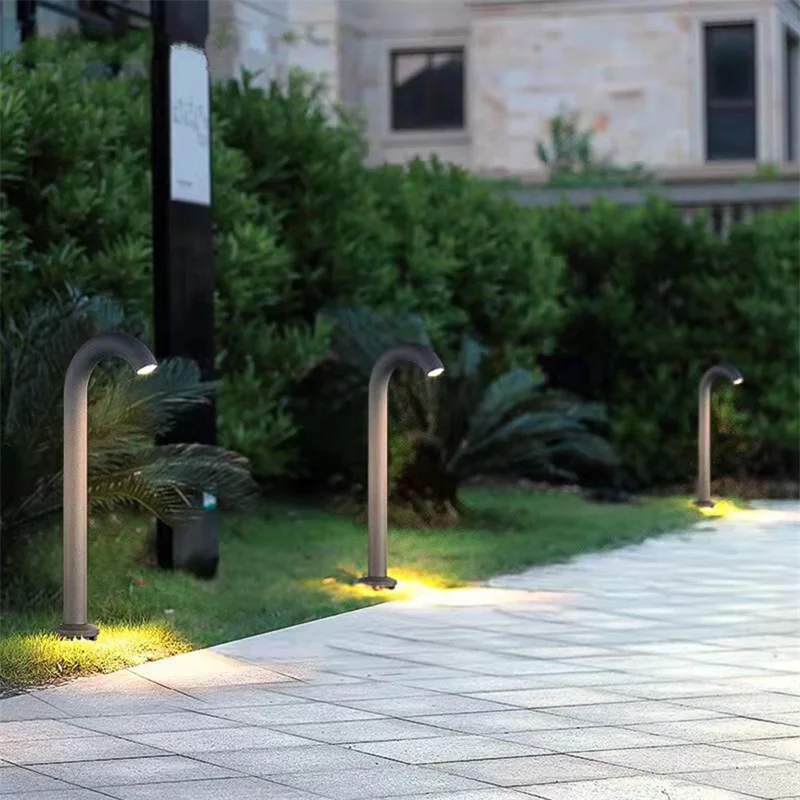 SAMAN Nordic Креативный газонный светильник Уличный Современный светодиодный светильник в форме водопроводной трубы Водонепроницаемый для домашнего сада