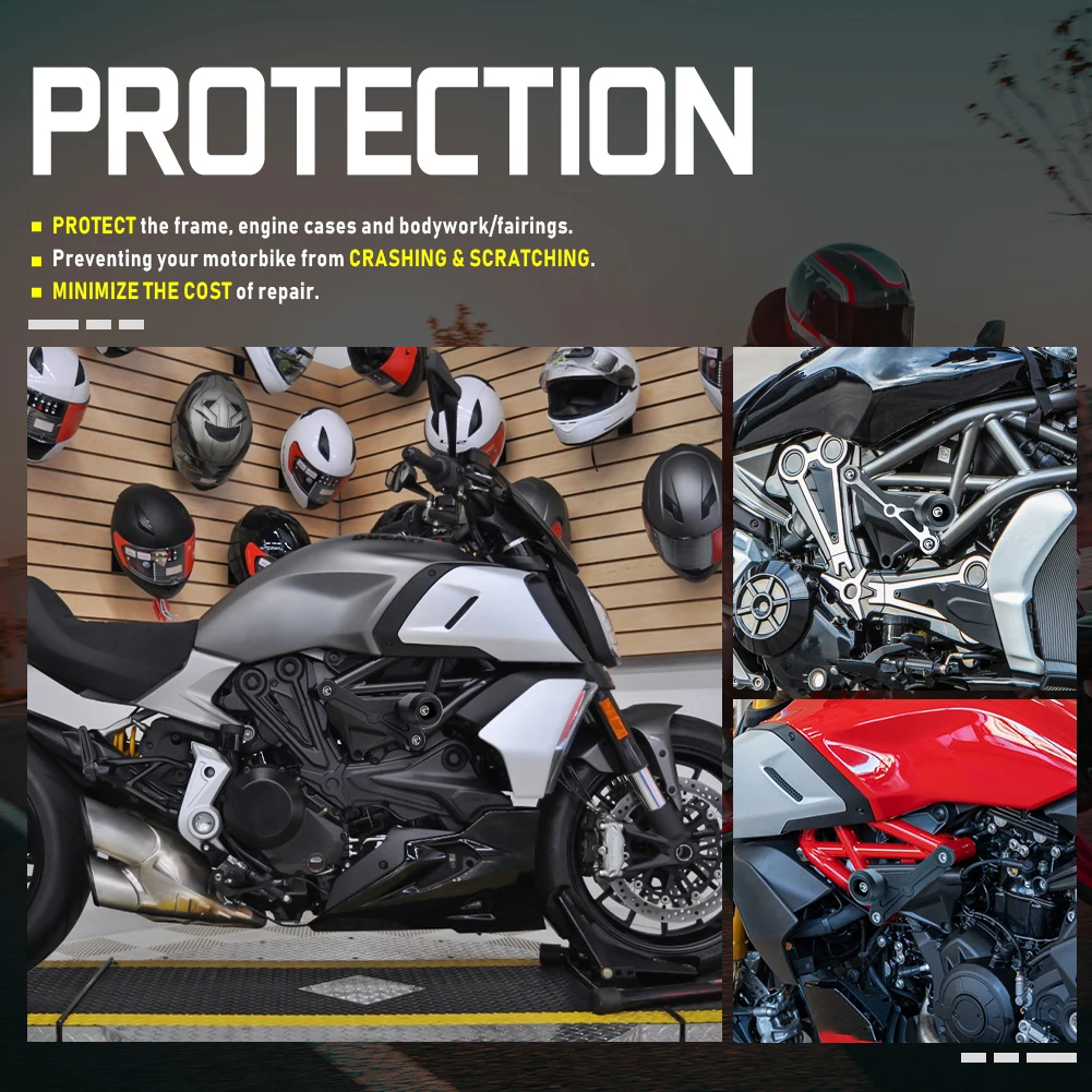 Cubierta de estator de motor para Ducati X Diavel 1260 S, 2020, 2019, 2018, 17, 16, funda protectora, deslizador, Marco para