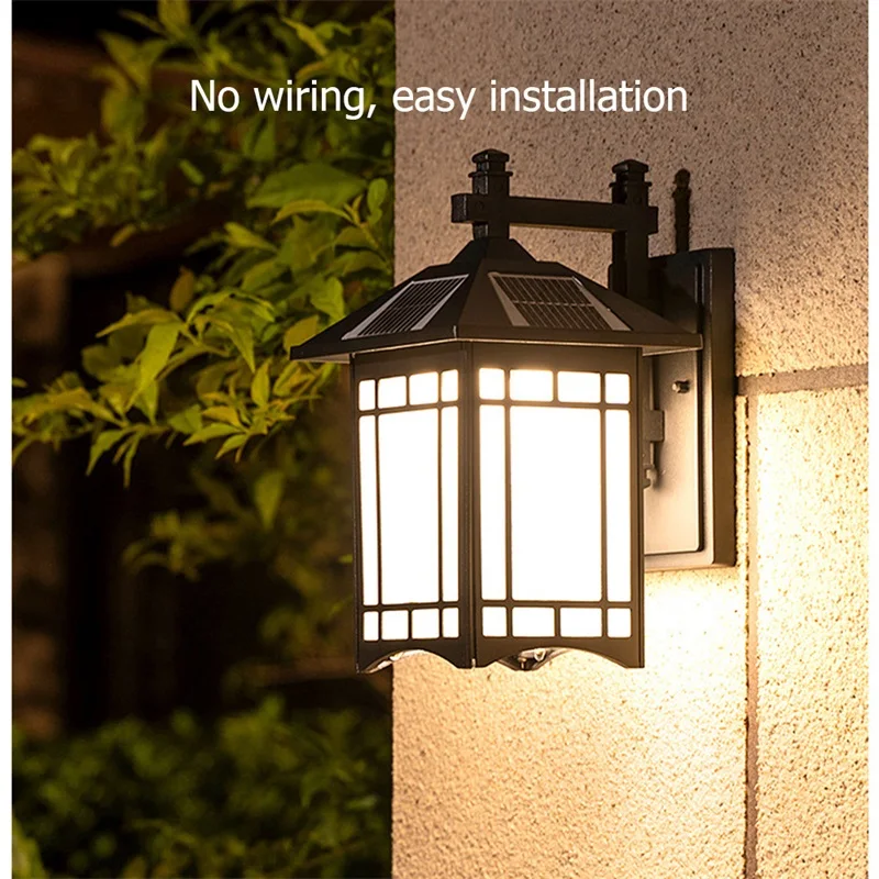 Уличный настенный светильник BUNNY Solar, Классический светильник с дистанционным управлением, светодиодные бра, водонепроницаемые для дома