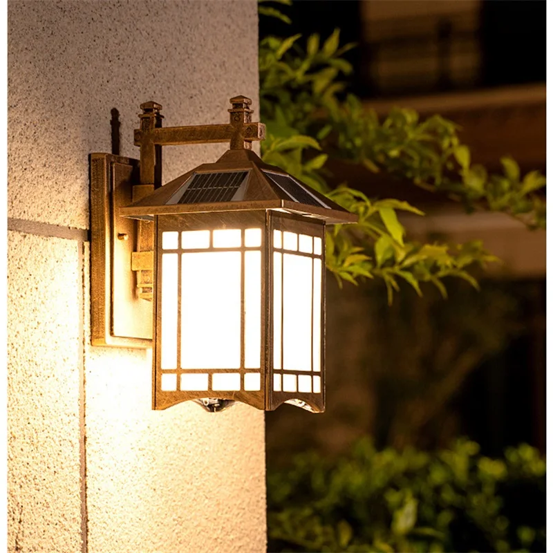 Уличный настенный светильник BUNNY Solar, Классический светильник с дистанционным управлением, светодиодные бра, водонепроницаемые для дома