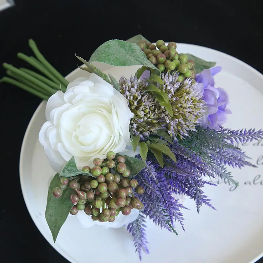 Креативный искусственный цветок, который не вянет, Экологически чистый букет для рук Невесты, домашний свадебный букет для рук