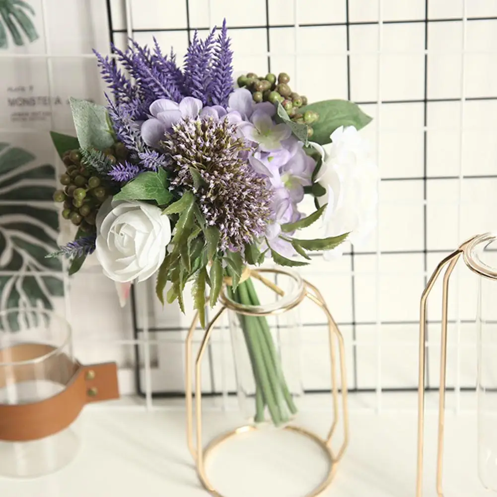 Креативный искусственный цветок, который не вянет, Экологически чистый букет для рук Невесты, домашний свадебный букет для рук