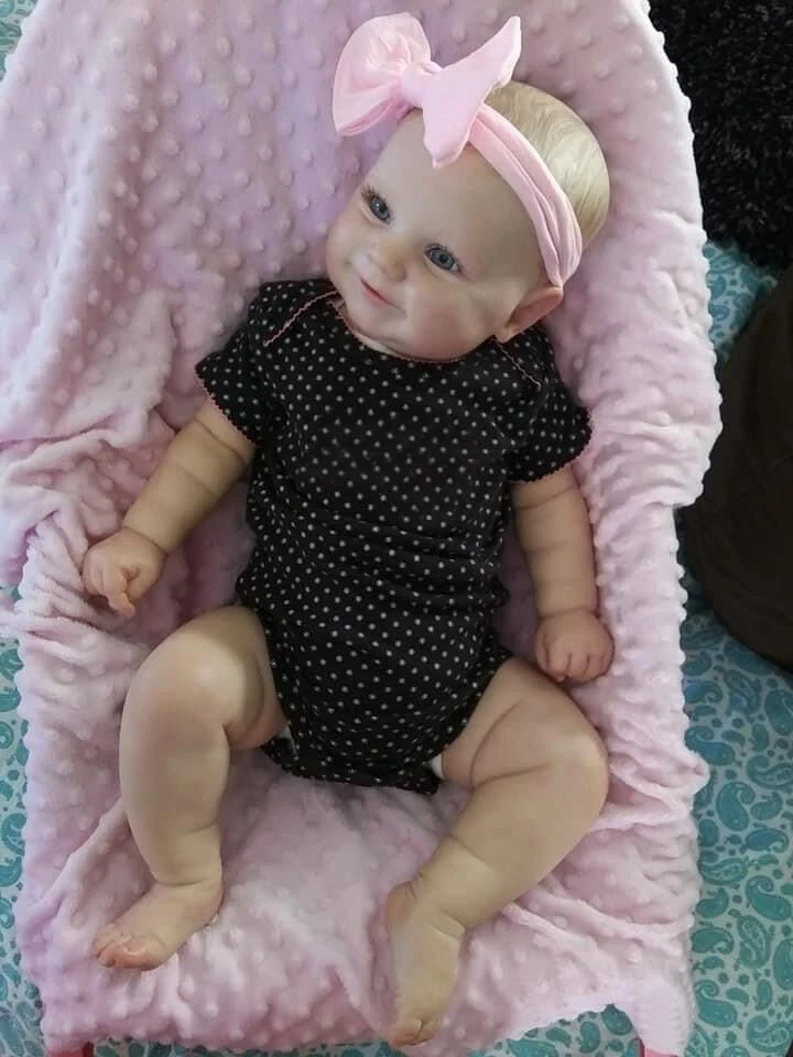 50 см Кукла Bebe Reborn Baby Doll Малышка Настоящая Мягкая на ощупь Мэдди с нарисованными от руки волосами Высококачественная кукла ручной работы