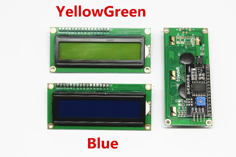 Модуль LCD1602 + I2C LCD 1602 с синим/зеленым экраном PCF8574 Переходная пластина IIC/I2C LCD1602