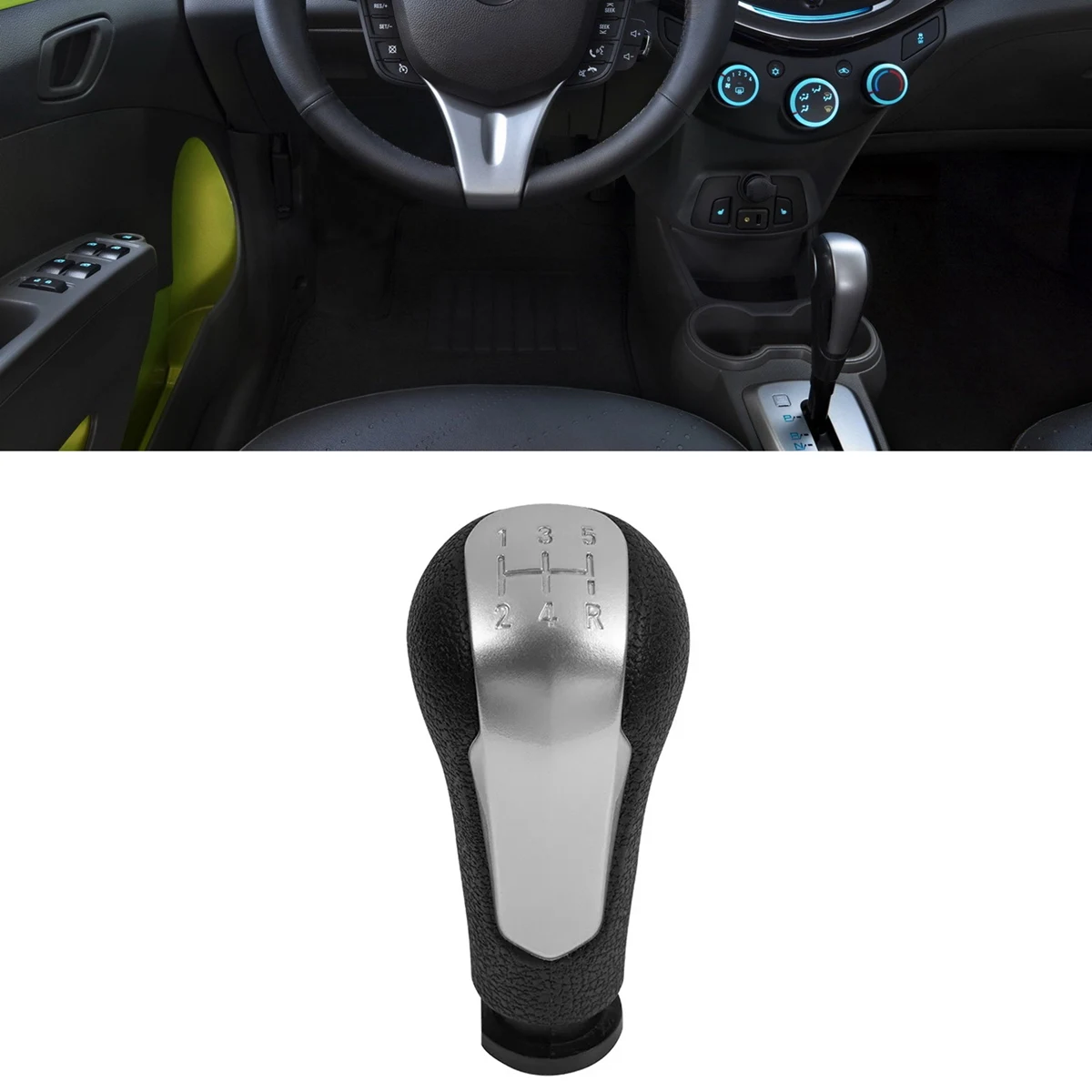 5-ступенчатая ручка переключения передач для Chevrolet Spark 2011-2016 Ярко-черный