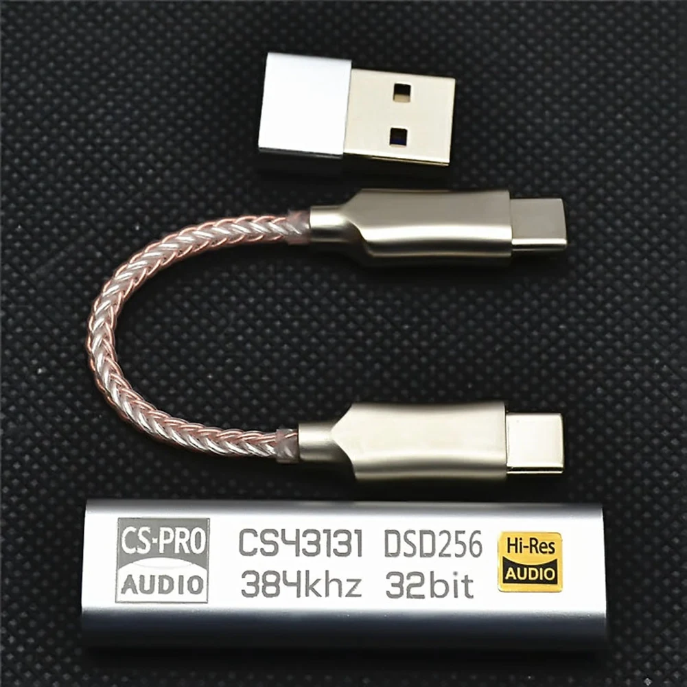 Тип C до 3,5 мм DSD256 для Android Адаптер Усилителя Для наушников DAC Портативный USB Cirrus Logic Hifi для Ios Win10 PC
