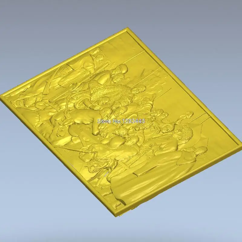 Высококачественная рельефная 3D-модель для ЧПУ или 3D-принтеров в формате файла STL .