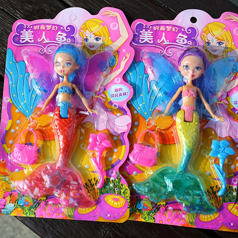 1 шт. Новые пластинчатые украшения Magic Mermaid, Мультяшные милые куклы принцессы-русалки, куклы для девочек, игрушки для кукол, подарки для детей на День рождения