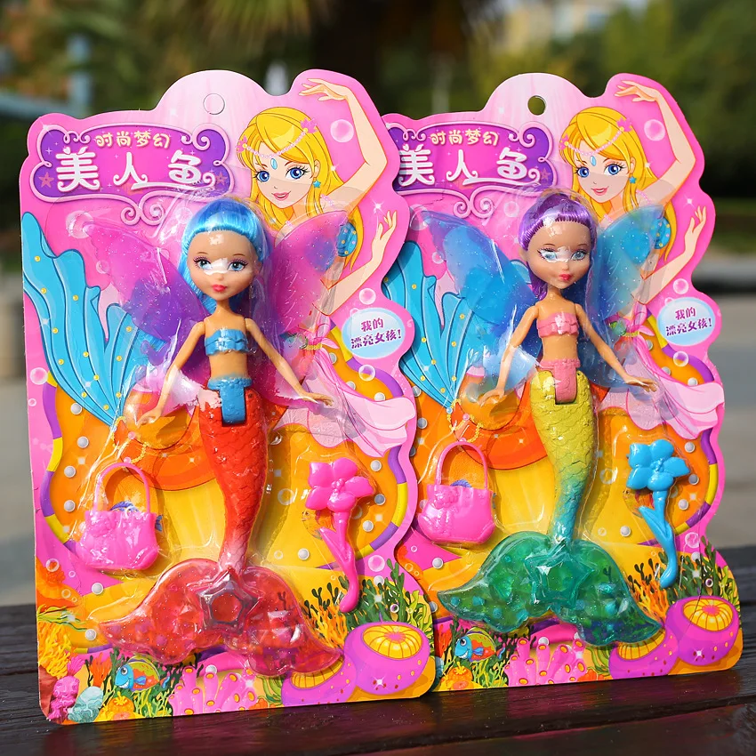 1 шт. Новые пластинчатые украшения Magic Mermaid, Мультяшные милые куклы принцессы-русалки, куклы для девочек, игрушки для кукол, подарки для детей на День рождения