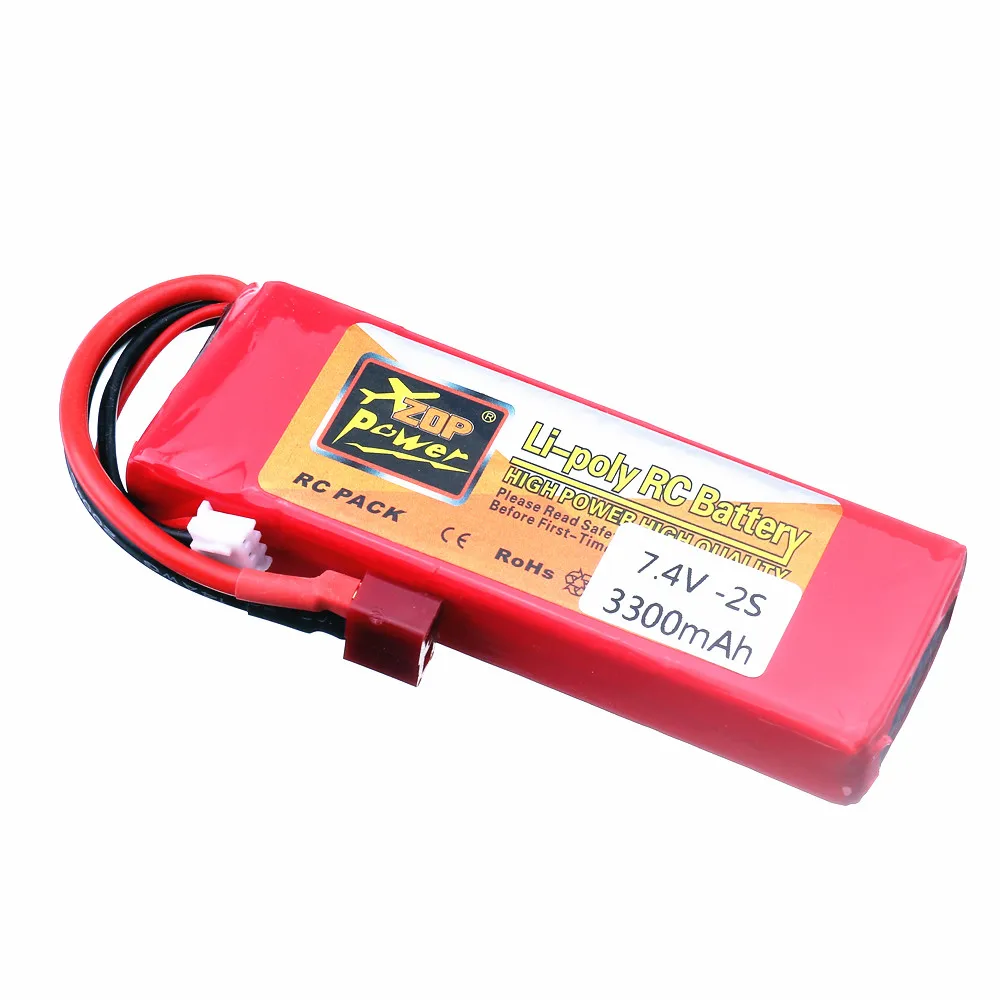 7,4 В 3300 мАч Lipo аккумулятор с USB зарядным устройством T-образный разъем для Wltoys 1/14 144001 RC автомобиль лодка аккумулятор 2 S 7,4 В для Wltoys 144001 автомобиль