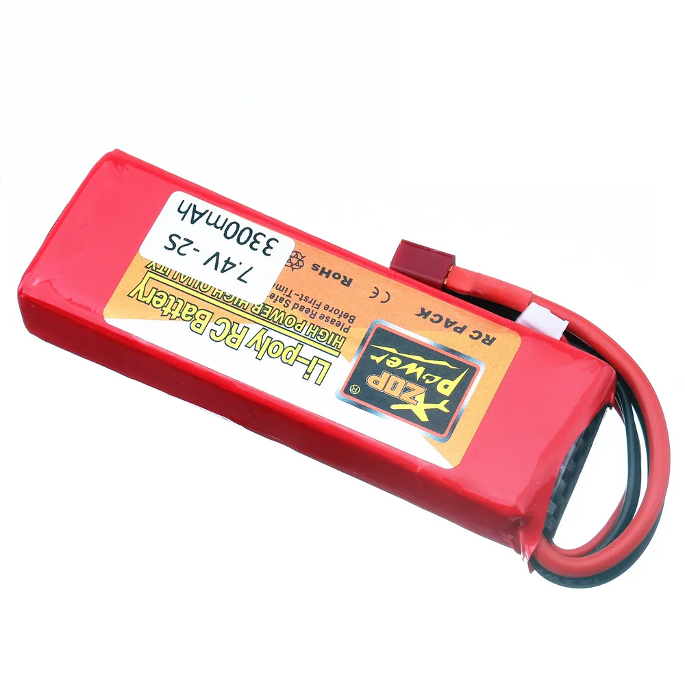 7,4 В 3300 мАч Lipo аккумулятор с USB зарядным устройством T-образный разъем для Wltoys 1/14 144001 RC автомобиль лодка аккумулятор 2 S 7,4 В для Wltoys 144001 автомобиль