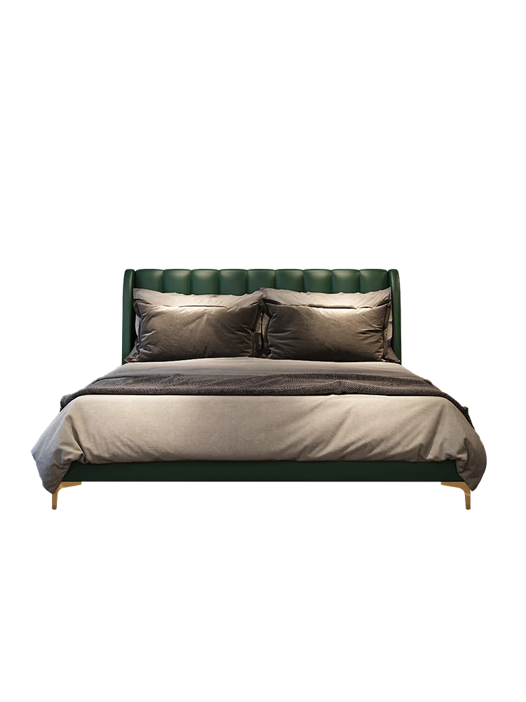 Скандинавская кровать современная простая роскошная главная спальня с двуспальной кроватью 1,8 м