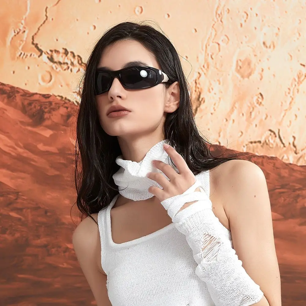 Солнцезащитные очки UV400 Y2K, Модные эстетичные солнцезащитные очки для спорта на открытом воздухе, Мужские, женские, крутые Велосипедные Солнцезащитные очки, Винтажные мужские очки, защитные очки