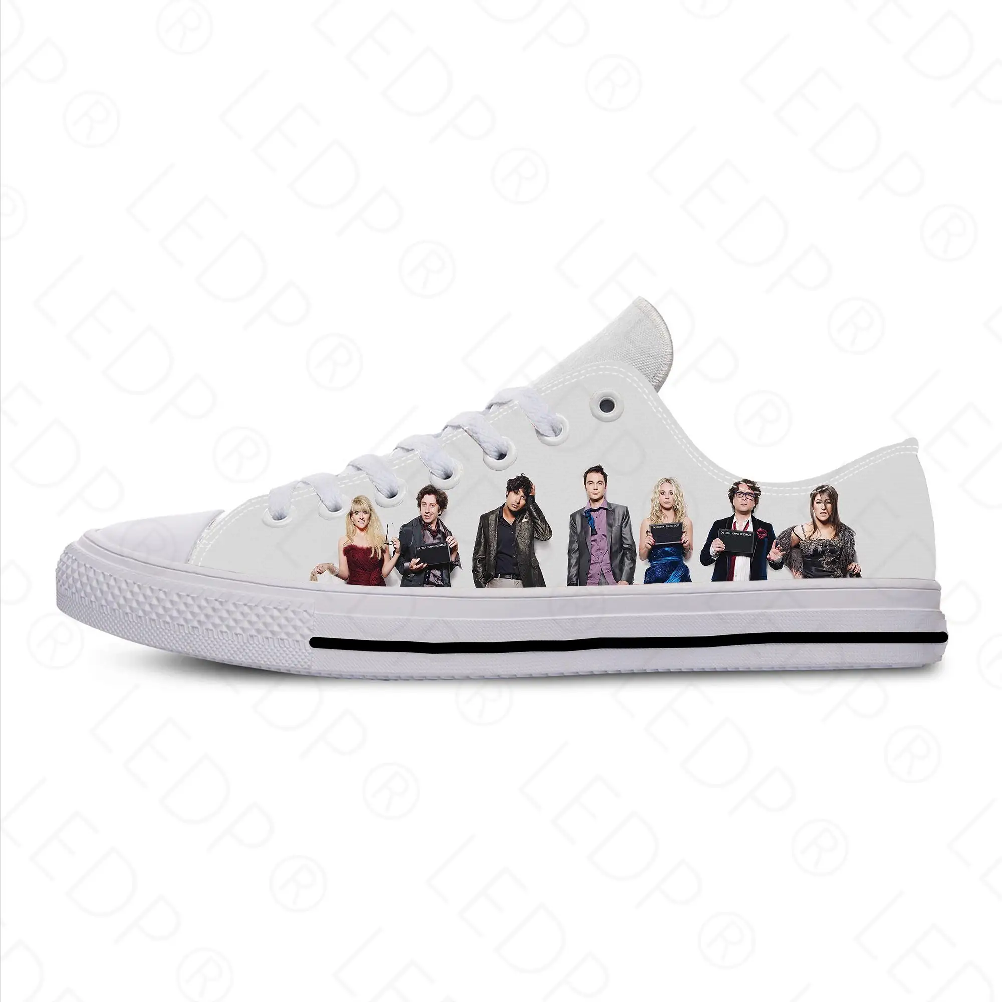 The Big Bang Theory Bazinga Sheldon Модная забавная повседневная тканевая обувь с низким берцем, Легкие дышащие мужские и женские кроссовки с 3D принтом.