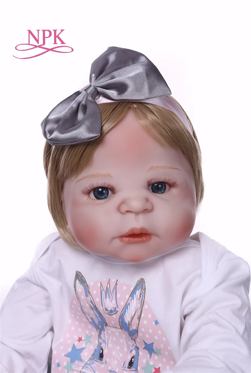NPK Boneca Reborn современные полностью виниловые игрушки Reborn Baby Doll, реалистичные детские игрушки на День рождения, Рождественский подарок, ГОРЯЧАЯ ИГРУШКА для девочки