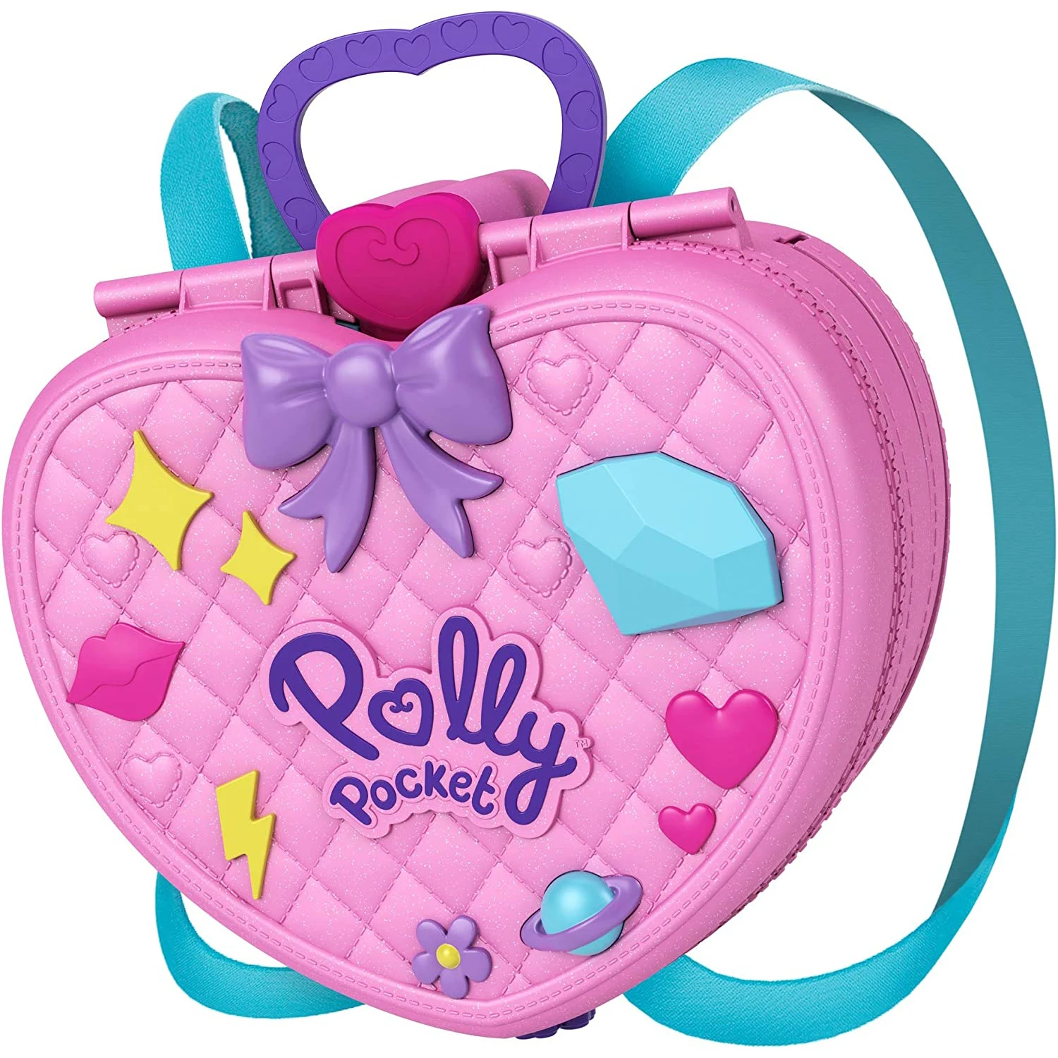 Polly Pocket Tiny - Мощный Рюкзак для Тематического парка, Компактный Игровой набор с 2 Микро-куклами и аксессуарами, Отличный Подарок для Игрового Домика
