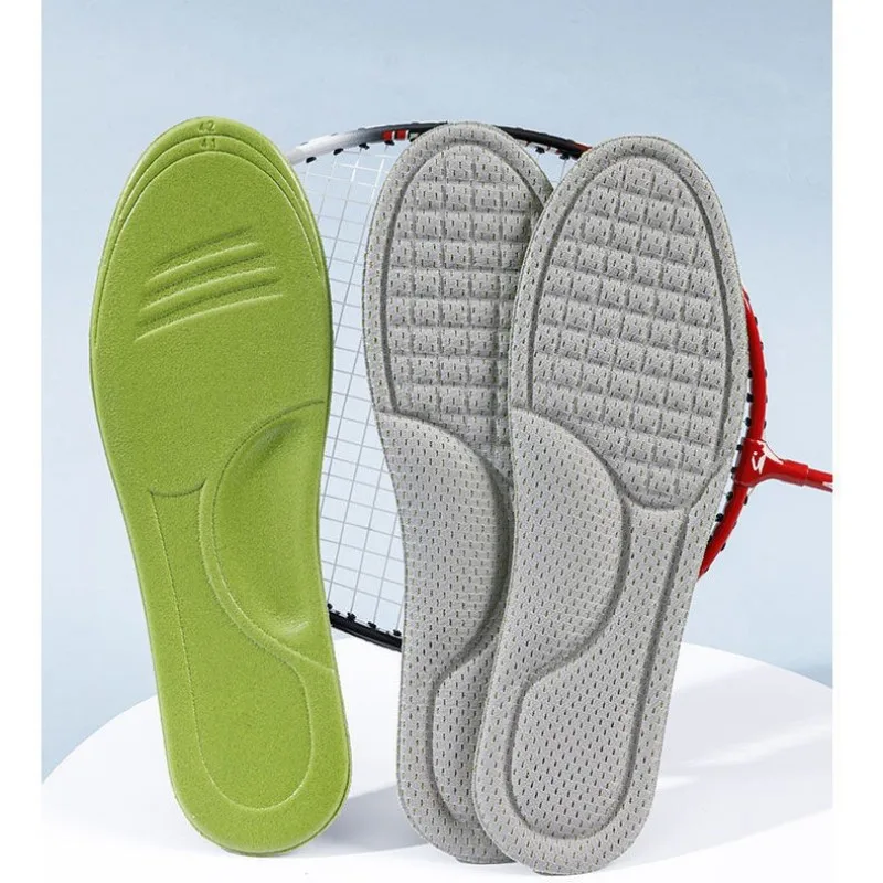 Нано-дезодорирующие стельки для обуви, впитывающие пот, Дышащие стельки для ног, увеличивающие рост подошвы, Губчатый массаж, вставки для спортивной обуви