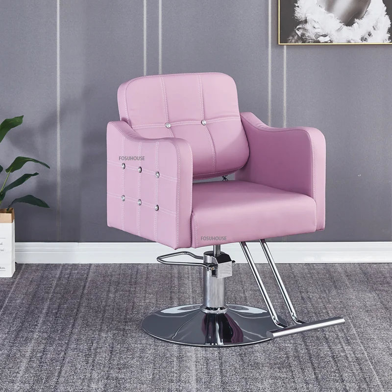 Скандинавские удобные парикмахерские кресла для парикмахерской, Мебельный подъемник, кресло с поворотной спинкой, Парикмахерское кресло для салона красоты