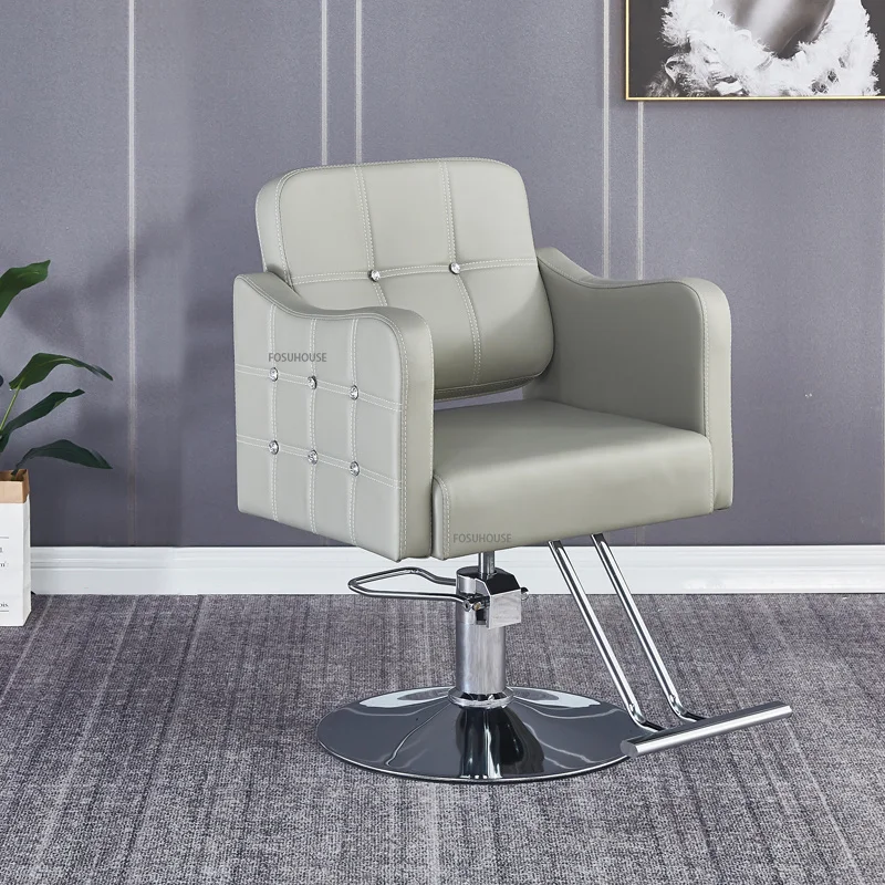 Скандинавские удобные парикмахерские кресла для парикмахерской, Мебельный подъемник, кресло с поворотной спинкой, Парикмахерское кресло для салона красоты