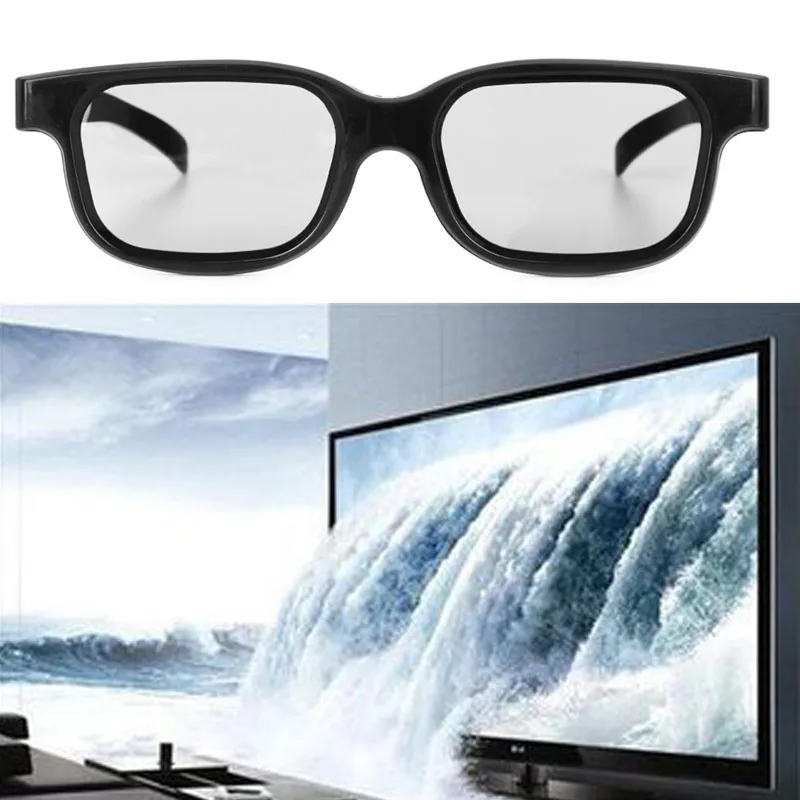 Высококачественные поляризованные пассивные 3D-очки Black H3 для кинотеатров TV Real D 3D