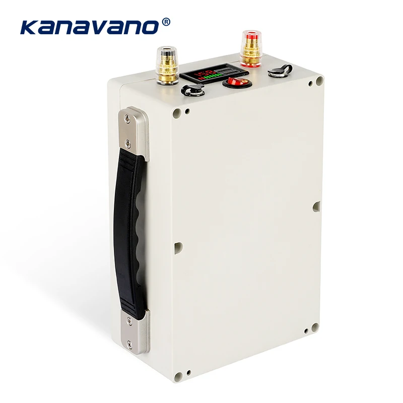 Kanavano 12V 50Ah LiFePO4 Аккумуляторная Батарея Встроенная 12,8 V 50A BMS Для Резервного Питания Гольфа Солнечной Энергией С USB