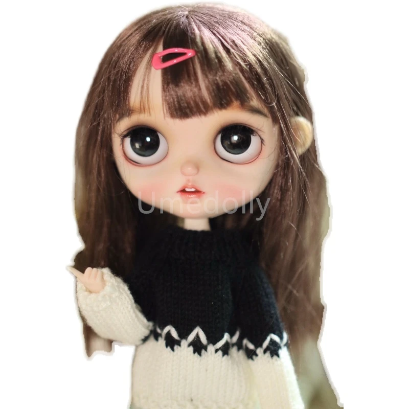 1 шт. вязаный свитер ручной работы для Blyth, кукольная одежда OB24, аксессуары для игрушек, 3 цвета