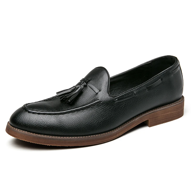Мужские лоферы-слипоны, мужские модельные туфли из микрофибры, большие размеры 38-47, официальная обувь