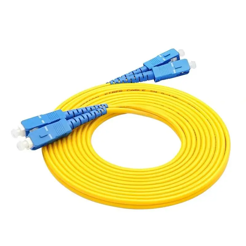 5 шт./лот Оптоволоконный патч-корд SC/UPC-SC/UPC длиной 1 М-15 м, длина дуплексного однорежимного кабеля FTTH Или другого разъема может быть настроена индивидуально