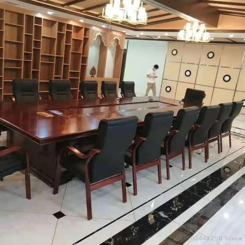 Офисный стул из высококачественного массива дерева, компьютерный стул, домашний маджонг, шахматы и карты, четырехногий стул для конференц-зала, кресло босса из воловьей кожи