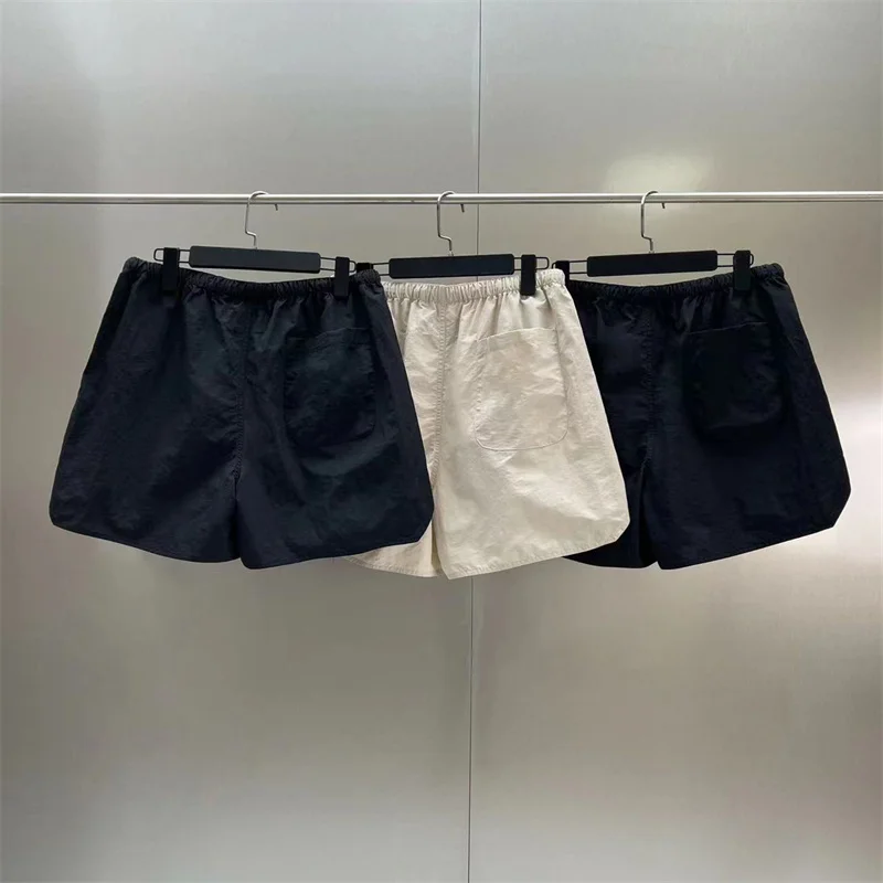 Летние тканые пляжные брюки ESSENTIALS для мужчин и женщин в стиле хип-хоп, тонкие шорты из нейлона со светоотражающими буквами длиной 3 м