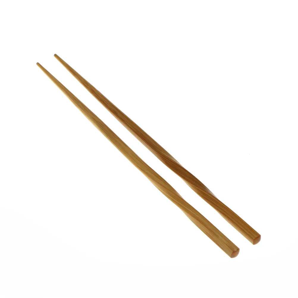 24 см, палочки для еды из натурального волнистого дерева ручной работы, Полезные китайские палочки для еды, многоразовые палочки для суши, Подарочная посуда