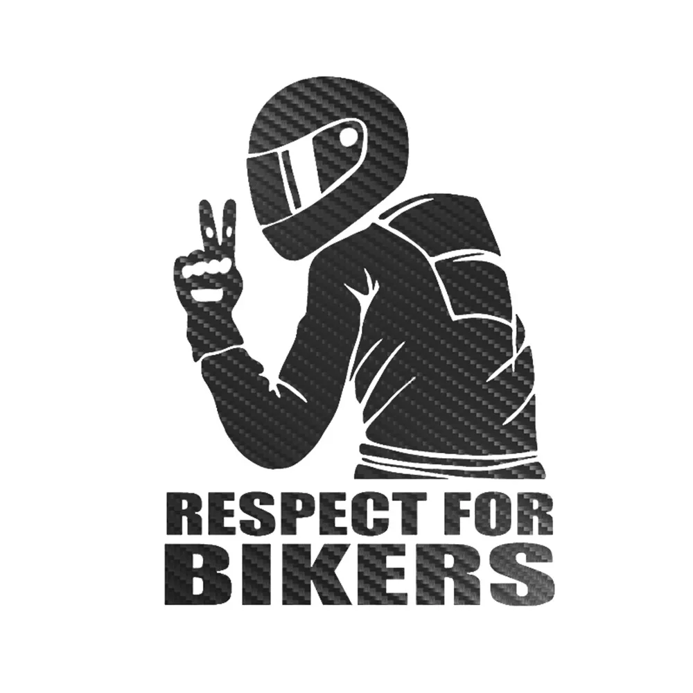 3D наклейка Respect Biker для виниловых наклеек на автомобиль, мотоцикл, 3D наклейки на мотоцикл, наклейки на наклейки