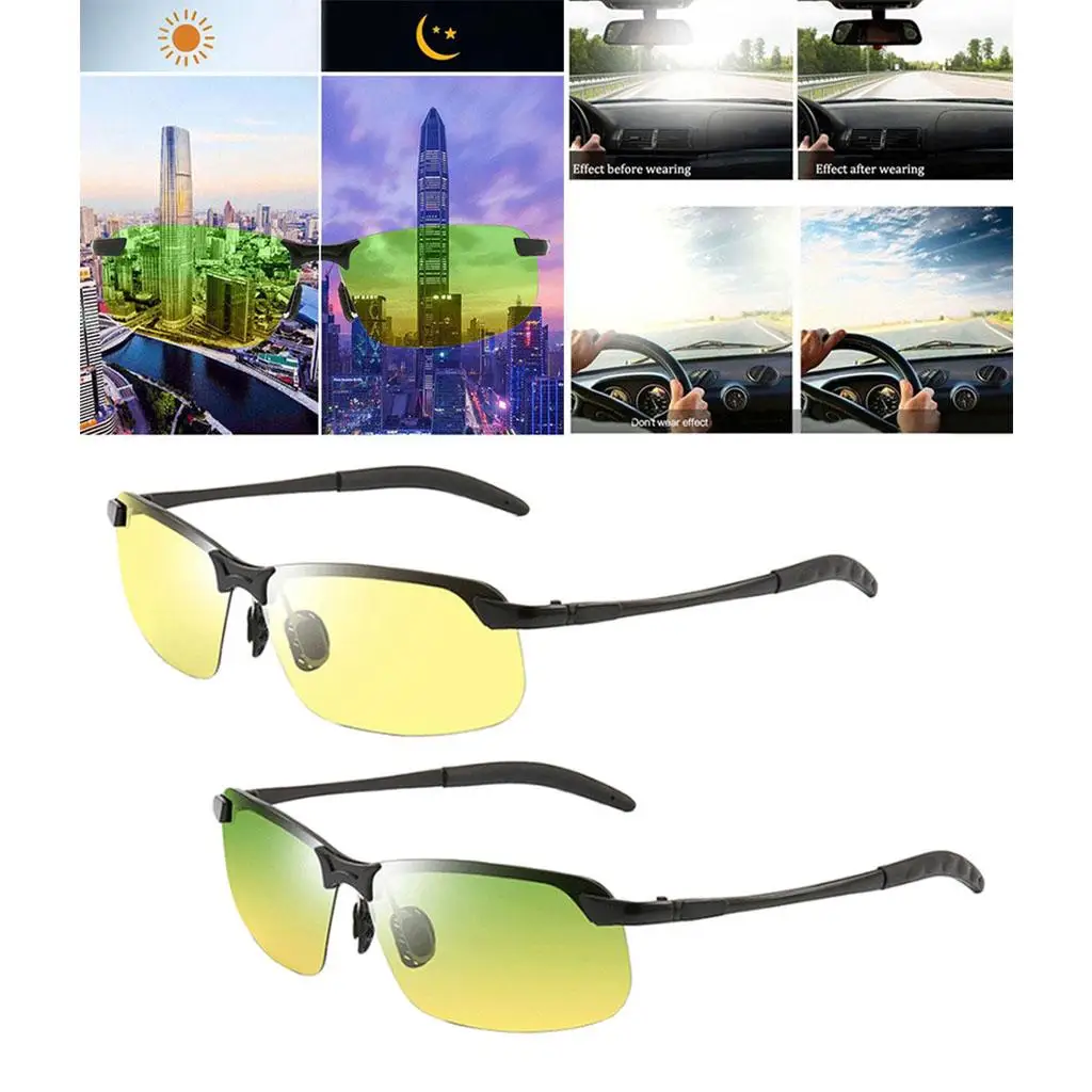 2шт Поляризованные спортивные солнцезащитные очки для езды на велосипеде, вождения в гольф, бега, рыбалки, сверхлегкие очки (унисекс UV400)