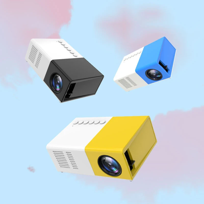 Портативный проектор Salange J9 Mini Beamer YG300 1000 люмен, карманный мобильный домашний видеопроектор для детей Story Proyector