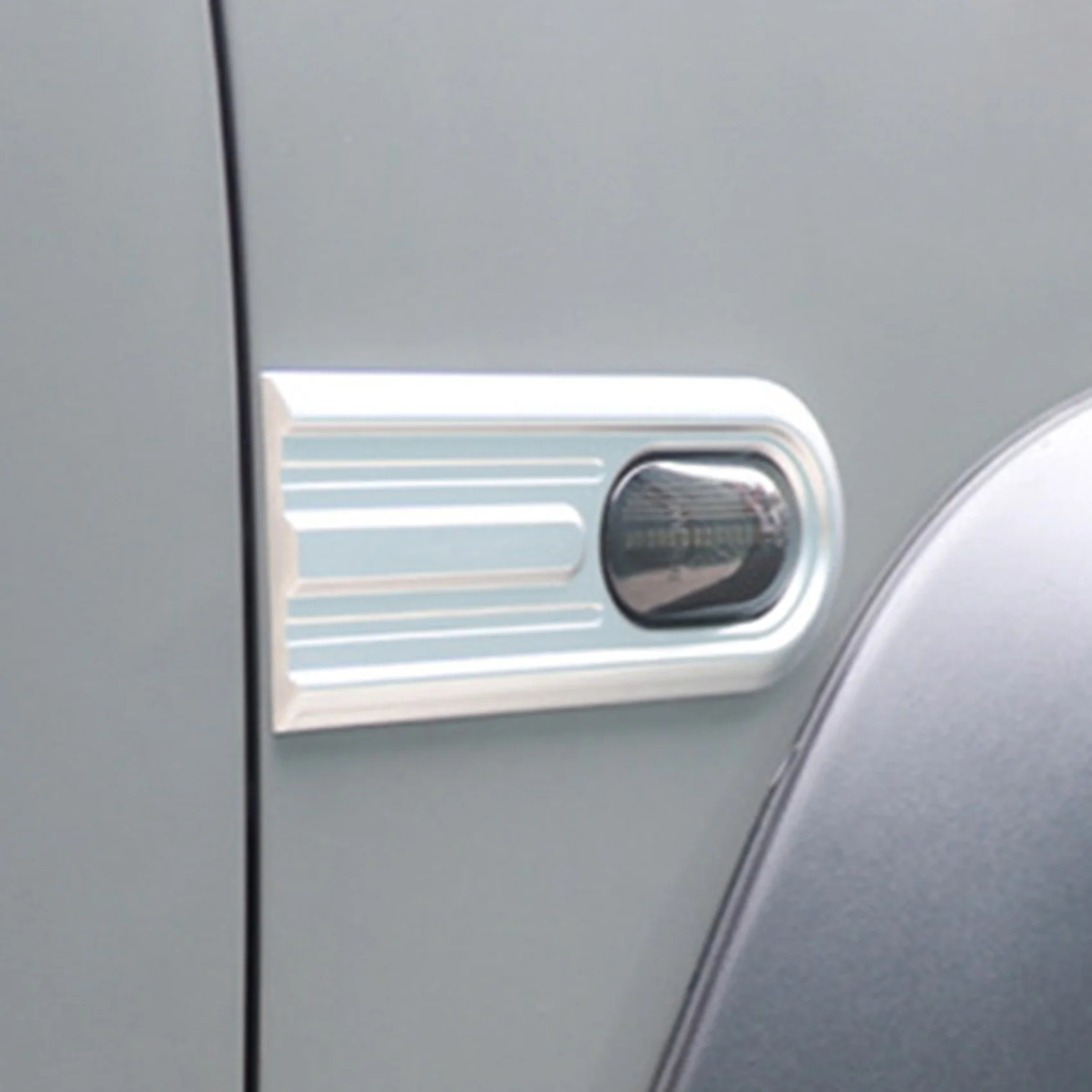 Для Suzuki Jimny 2019 2020 Боковое крыло автомобиля, указатель поворота, Декоративная крышка, защита лампы, наружные наклейки Серебристого цвета