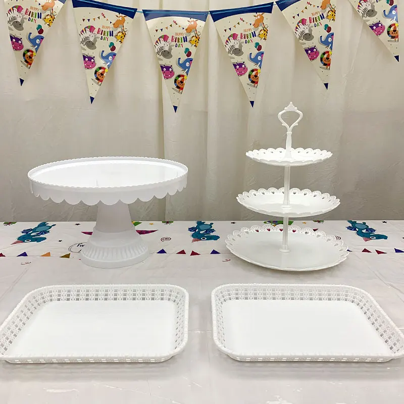 Полка для показа десертного стола на День рождения, набор для показа фуршетного стола с дим-самами, полка для трехслойного торта
